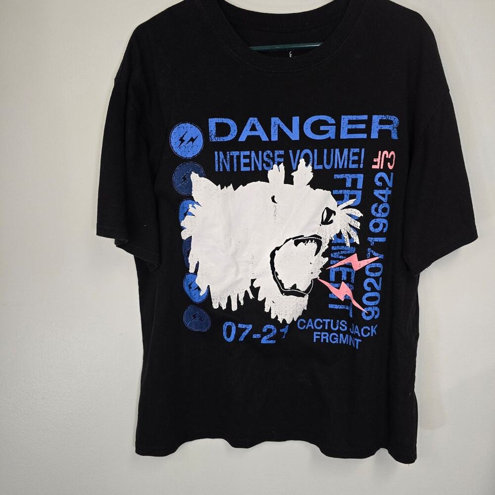 Travis Scott Cactus Jack for Fragment Danger Tee Men's Large
